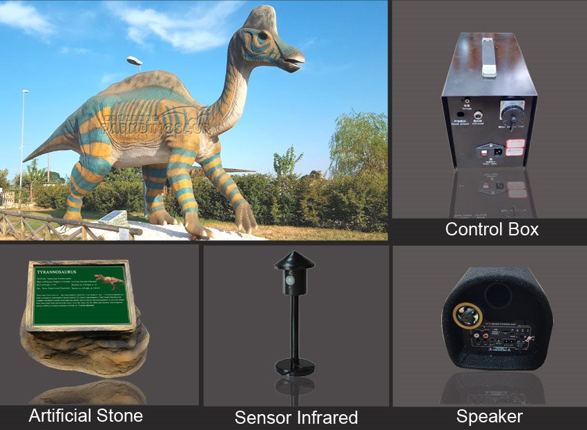 Jurassic Dinosaur Statue -F